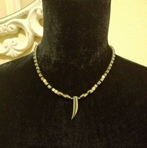 Vintage Silver Beaded Necklace